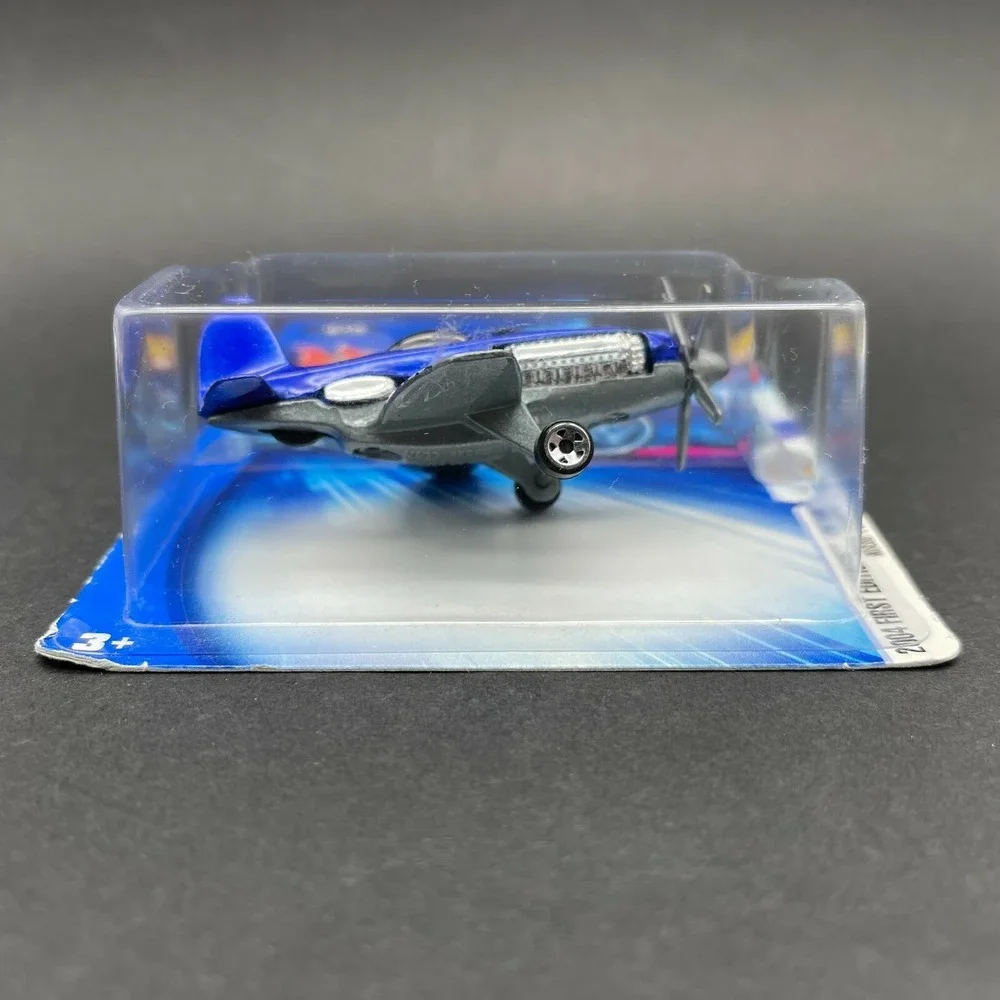 Hot Wheels 2004 First Editions Madd‎ Propz Airplane Blue Diecast 1/64 Scale #076